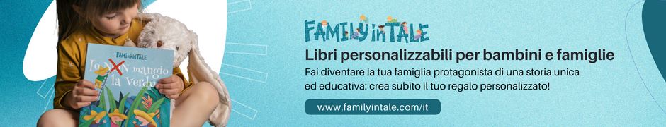 Crea il tuo libro di favole parsonalizzato per far diventare la fmaiglia protagonista di una sotria unica