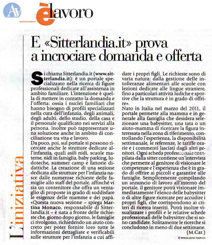 E Sitterlandia.it prova a incrociare domanda e offerta