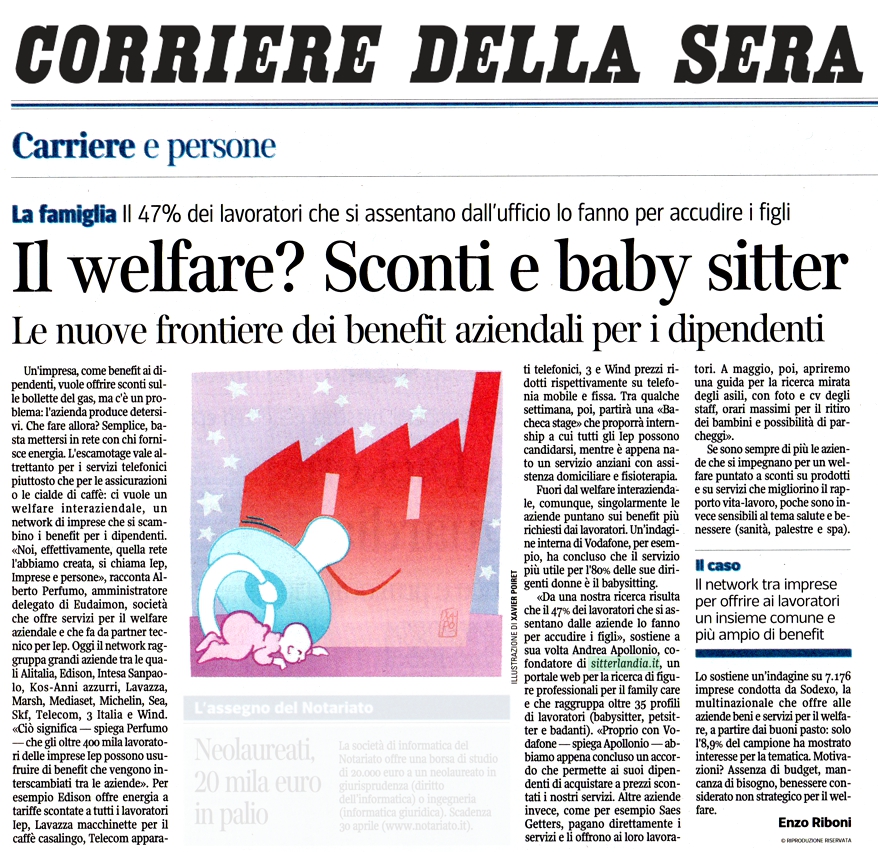 Il welfare? Sconti e baby sitter